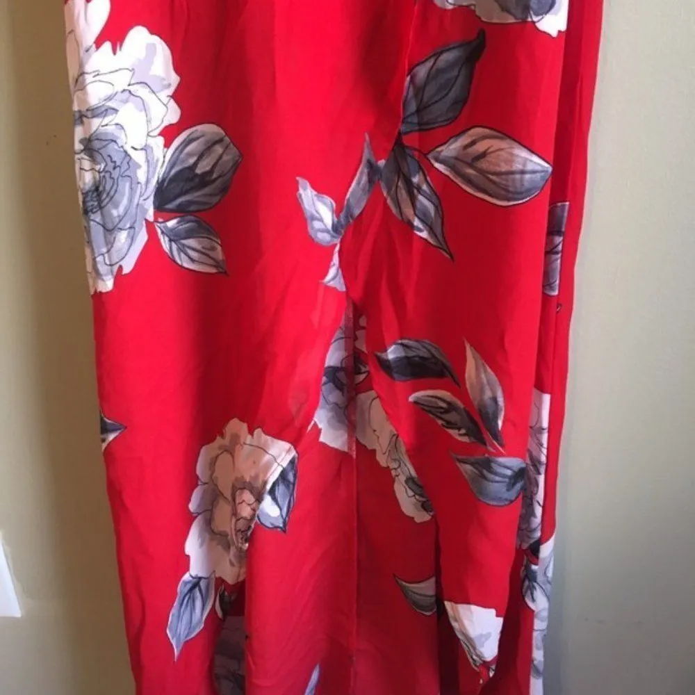 Blashe Small red dress with flower print - Image 3