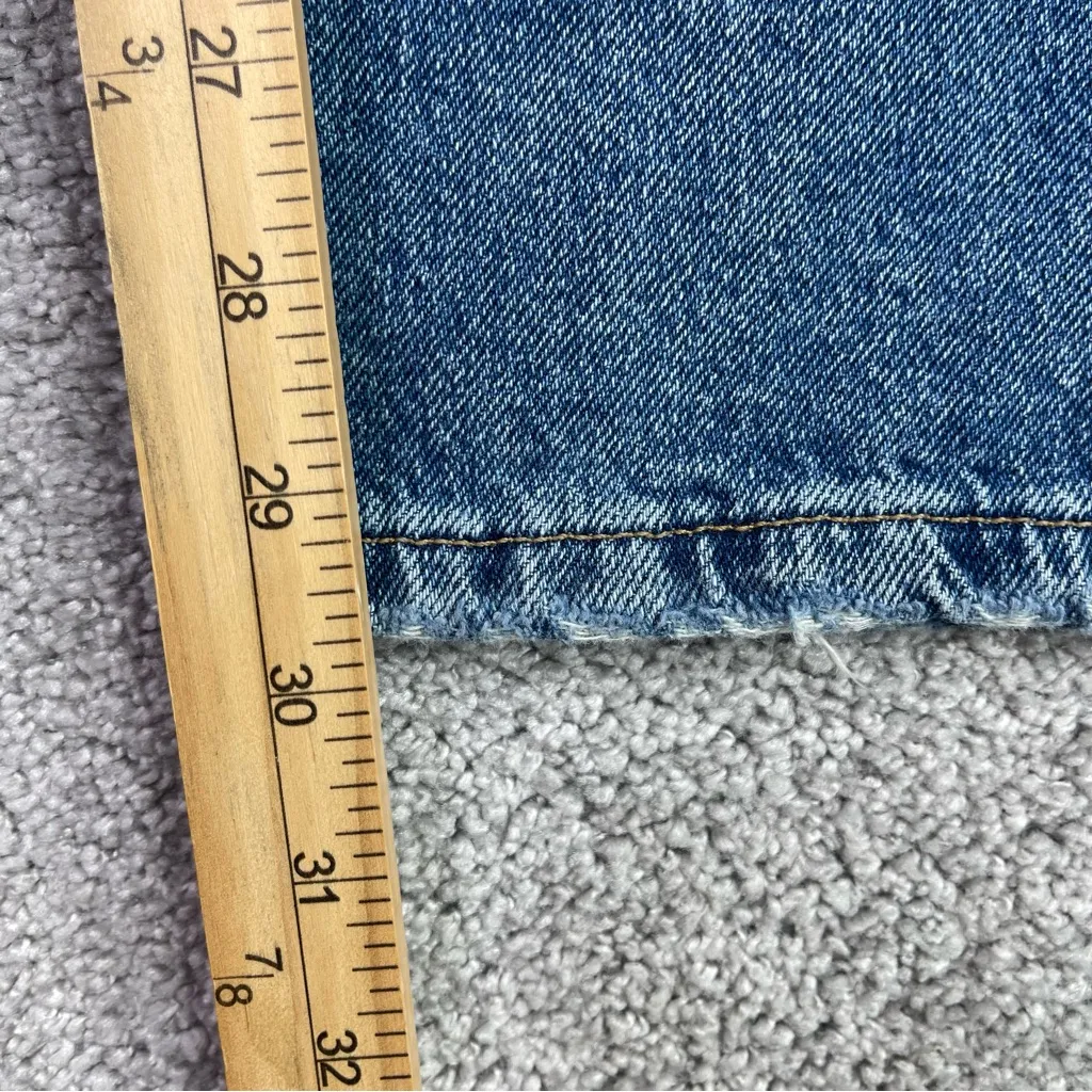 Free The Free CRVY Siren Jeans Women’s 28 Blue Straight Leg Low Rise Button Fly - Image 11