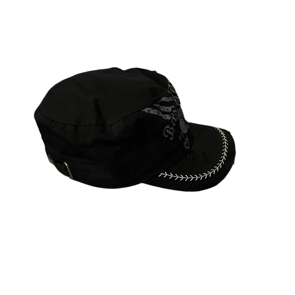 Leader Original Vintage Distressed Sequins Baseball Patriotic Cap Hat Adjustable Black - Image 5