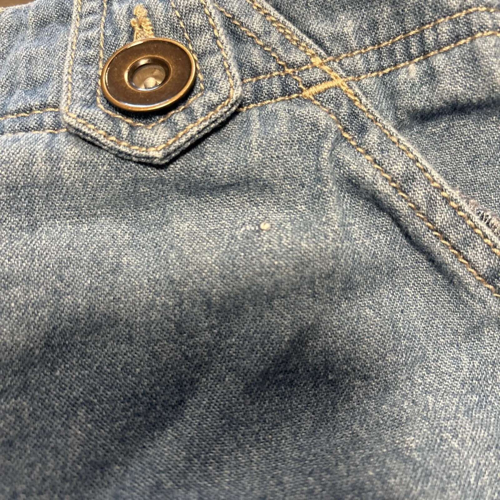 Vintage Y2K Khakis & Co ‎ Size 10 Wide Leg Blue Denim Shorts Bermuda - Image 10