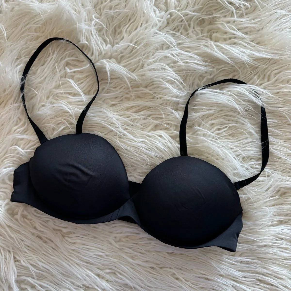 Skims Ultimate Push Up Strapless Bra Onyx Size 34B - Image 3