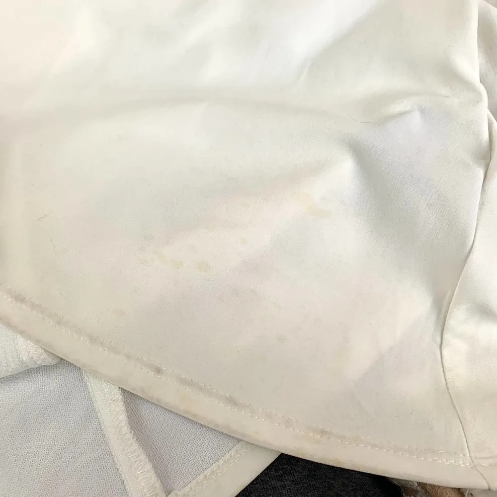 R & M Richards 3/$15  Embroidered Gown in Nude/Ivory *Small Stains* - Image 14