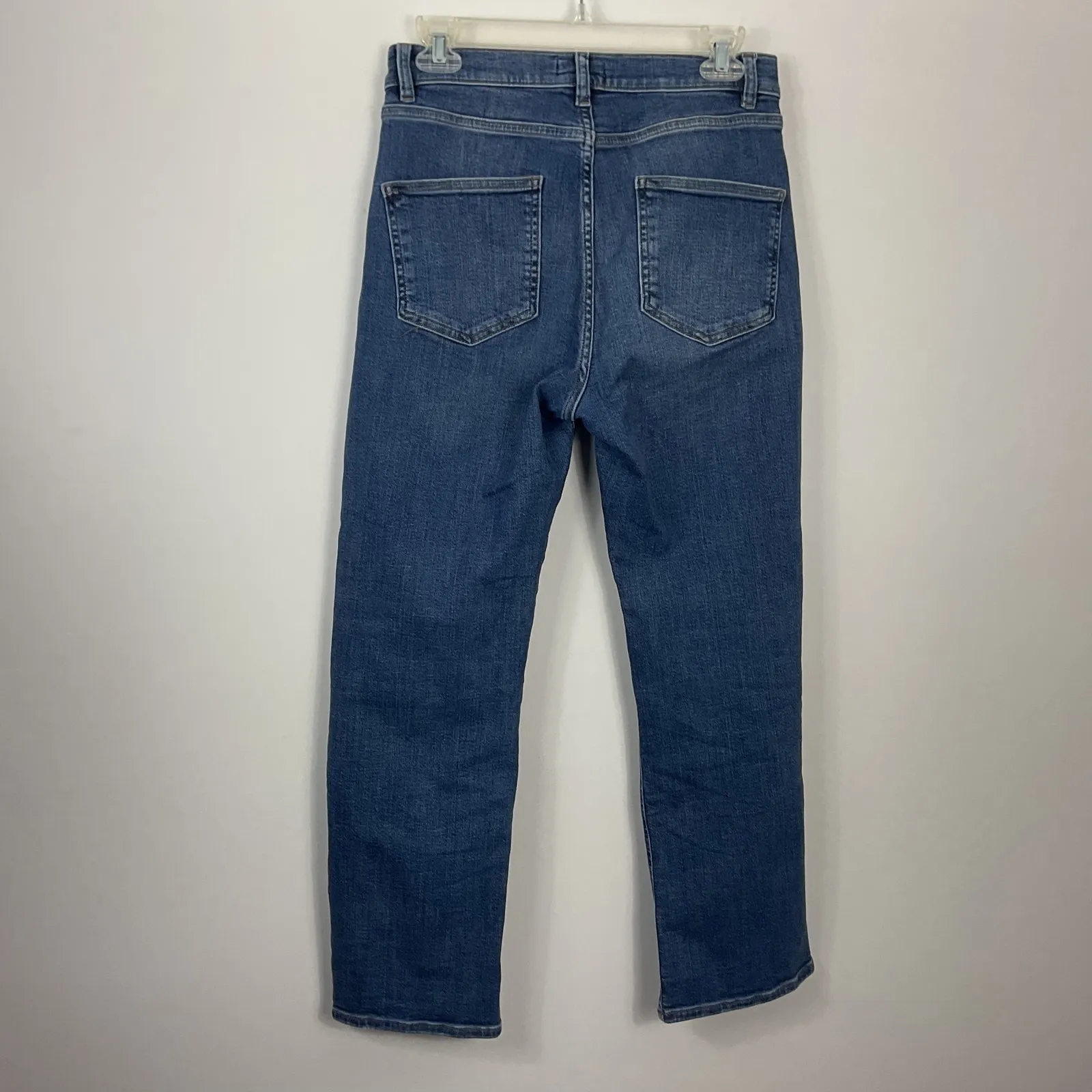 Peter Millar Womens Jeans Blue Straight Leg High Rise Denim Size 28R - Image 3