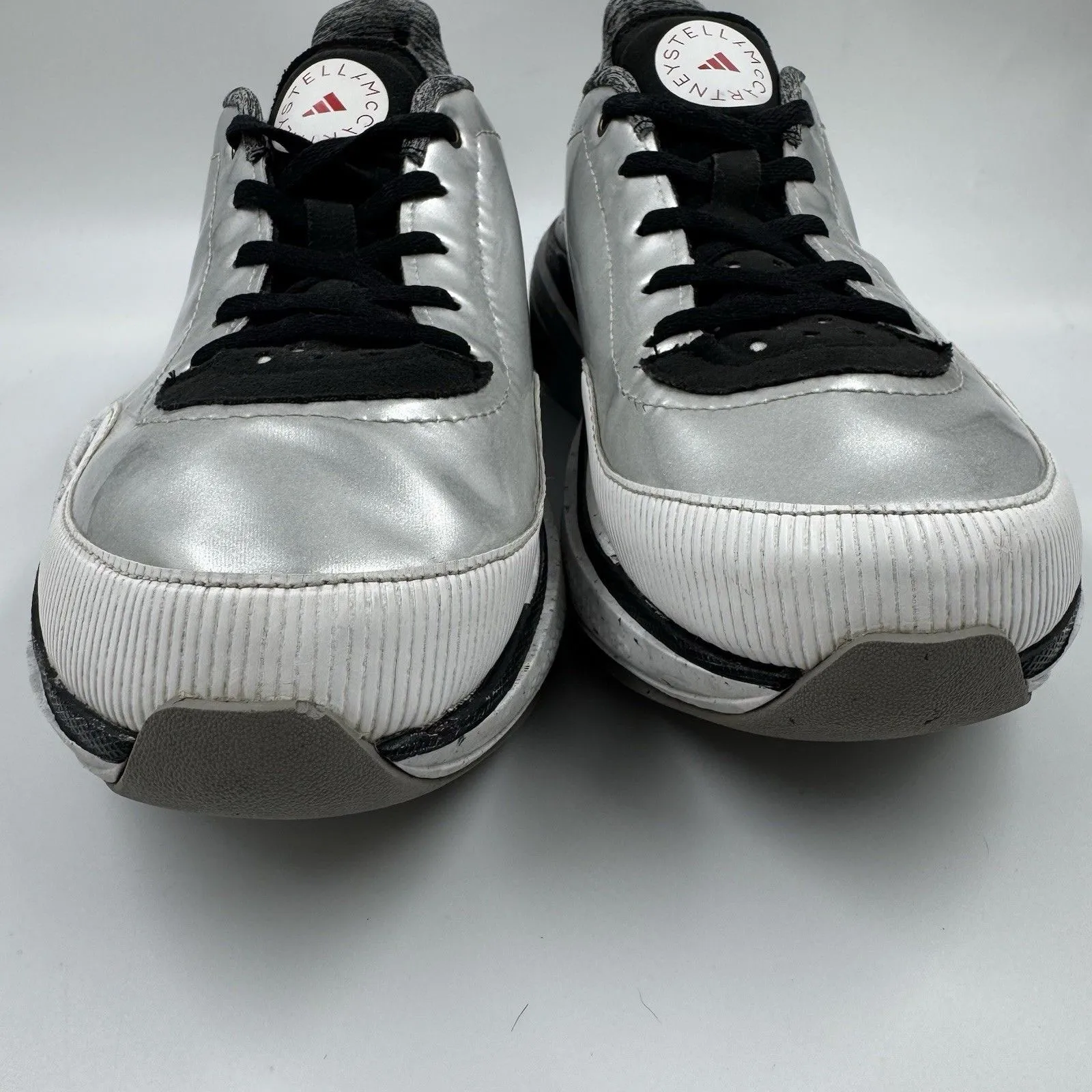 Adidas x Stella McCartney Earthlight Silver Metallic Shoes 7.5 YYJ 606004/GY5050 - Image 5