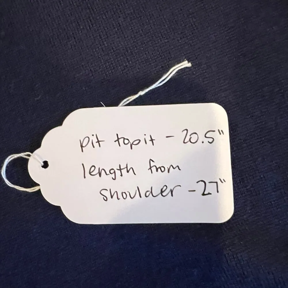 Cherry On Top Cardigan Short Sleeve Navy/White Gold Buttons Sz XL - Image 8