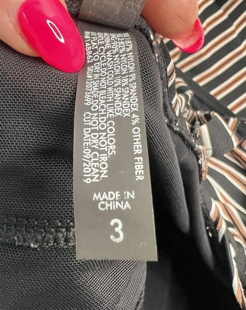 Torrid Plus 3X Bikini Top Multi Metallic Stripe Wireless Flounce Wireless Sexy - Image 13