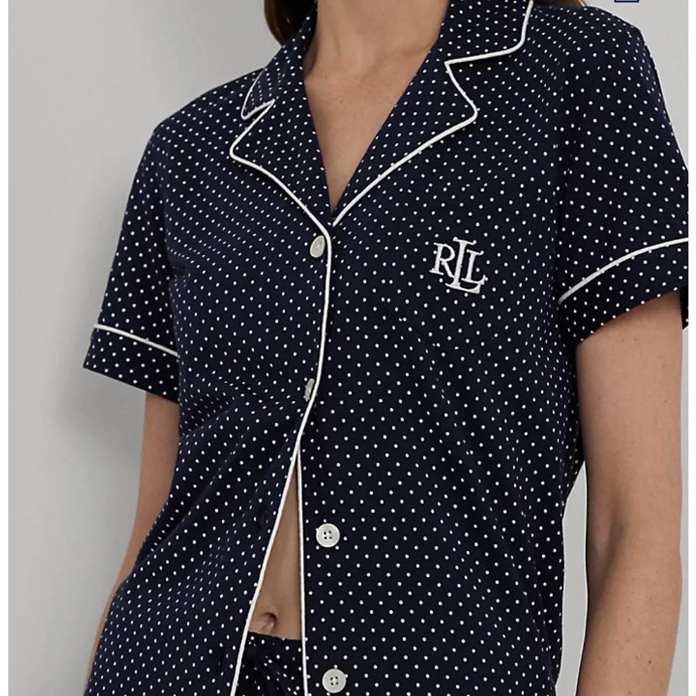 Brand New Lauren Ralph Lauren Women's Size XS Navy Blue 2 Piece Lounge Set - Image 4