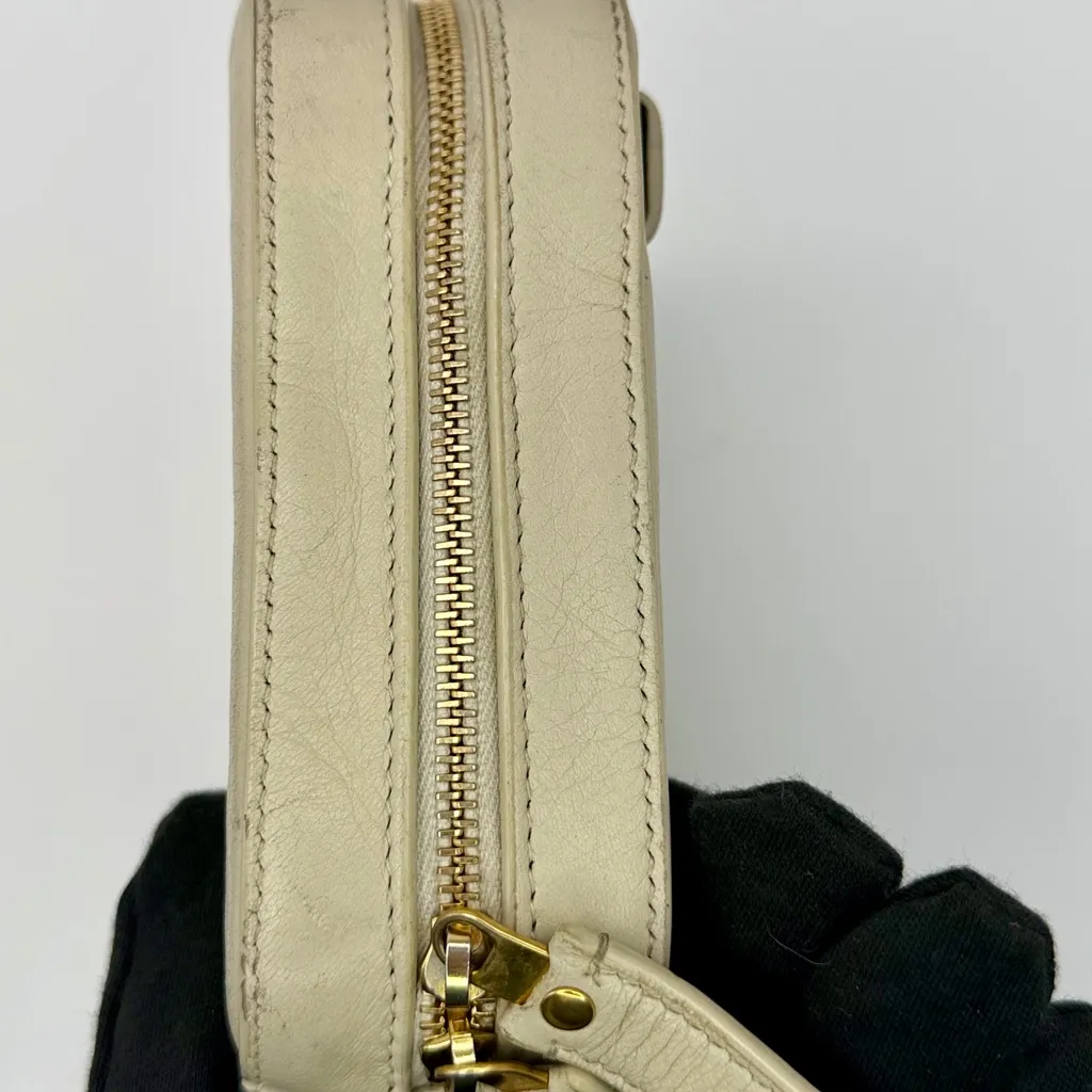 Yves Saint Laurent Vicky Camera Belt Bumbag Crossbody Soft Lambskin Crema - Image 8