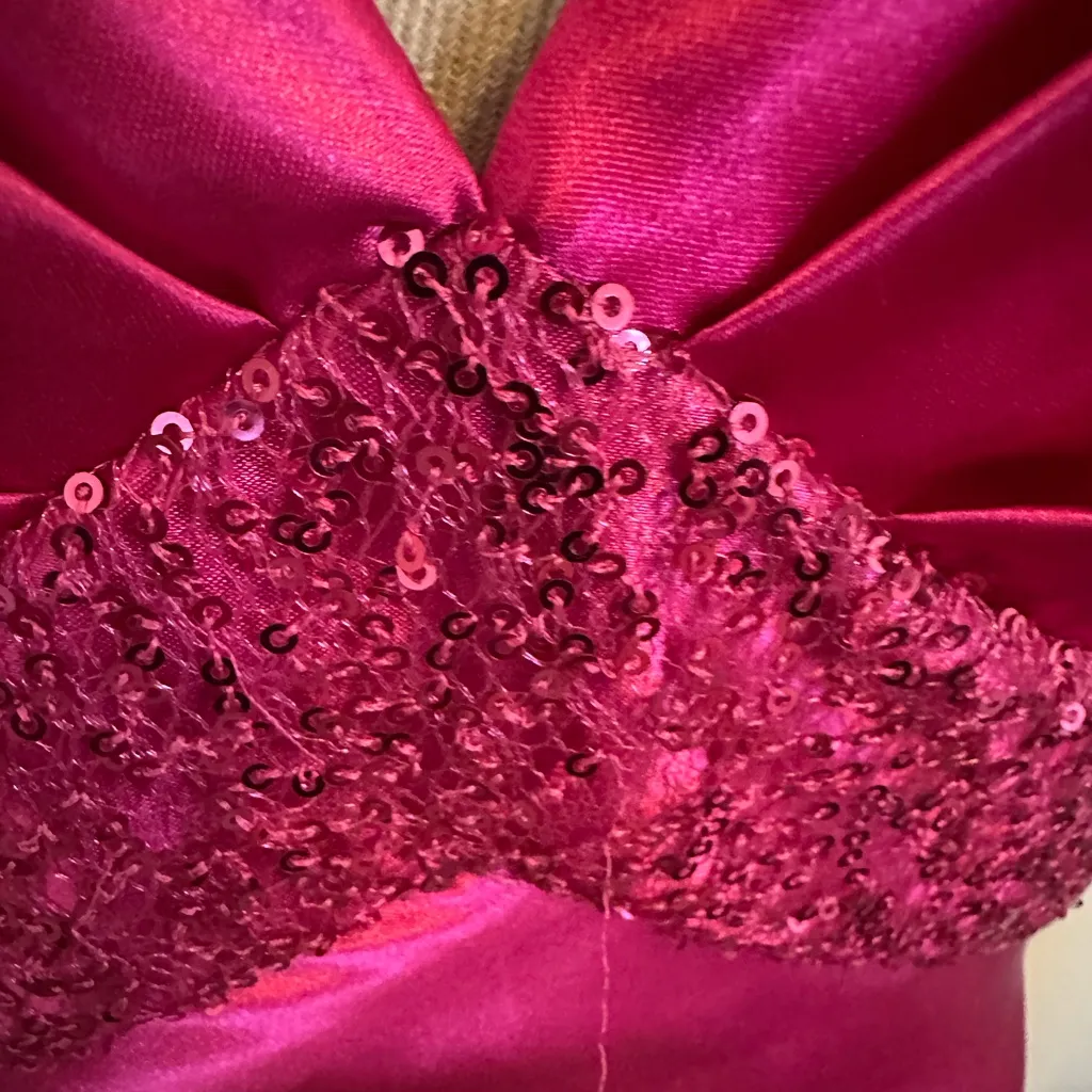 Jessica McClintock for Gunne Sax Pink Cross Back Dress - Image 4