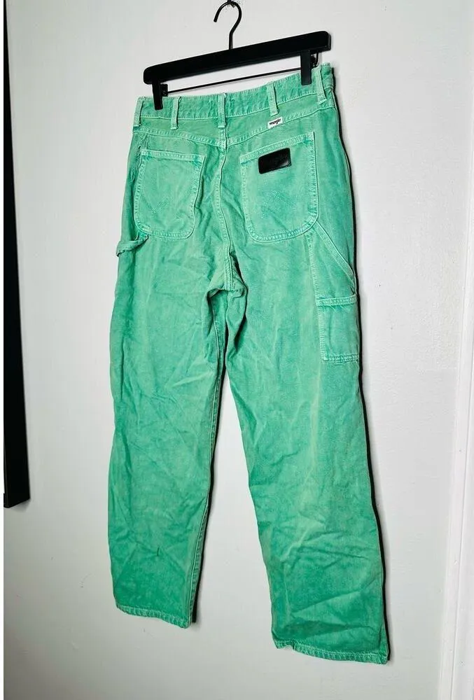 WRANGLER Green Casey Jones Carpenter Denim Jeans Size 29x30 - Image 5