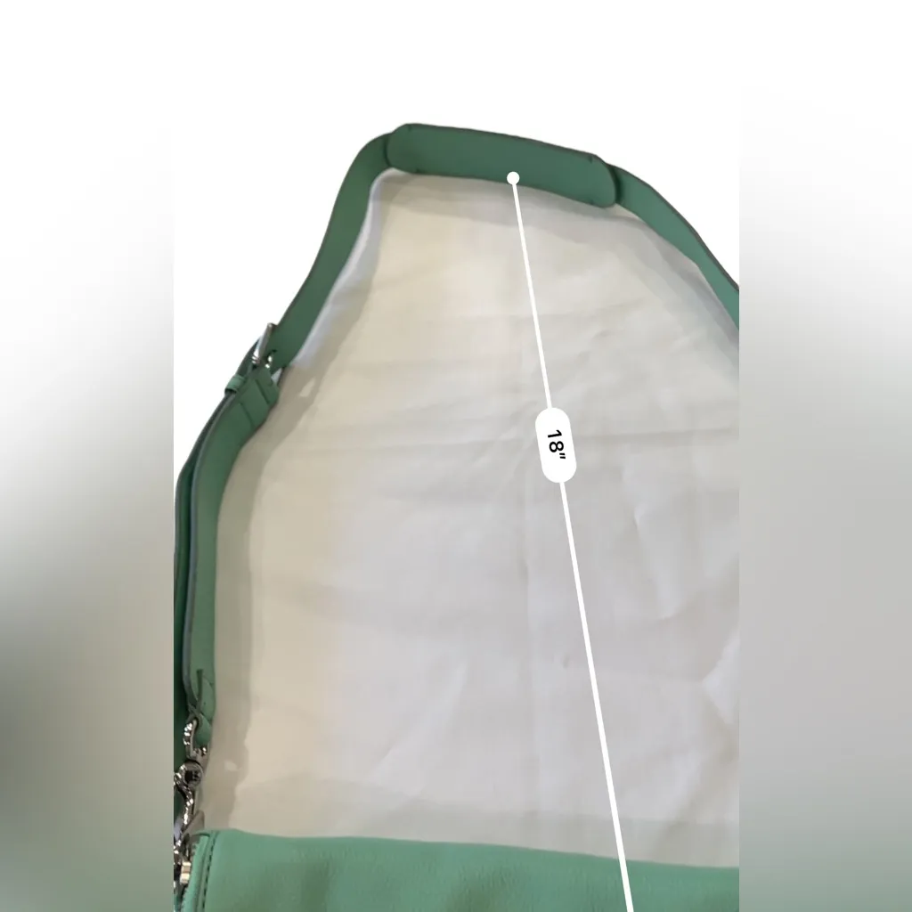 Marc by Marc Jacobs Classic Q Natasha crossbody bag in mint green leather - Image 9