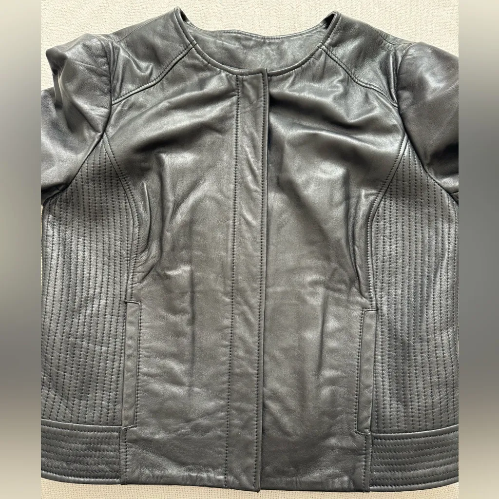 Halogen Leather Jacket Size L - Image 4