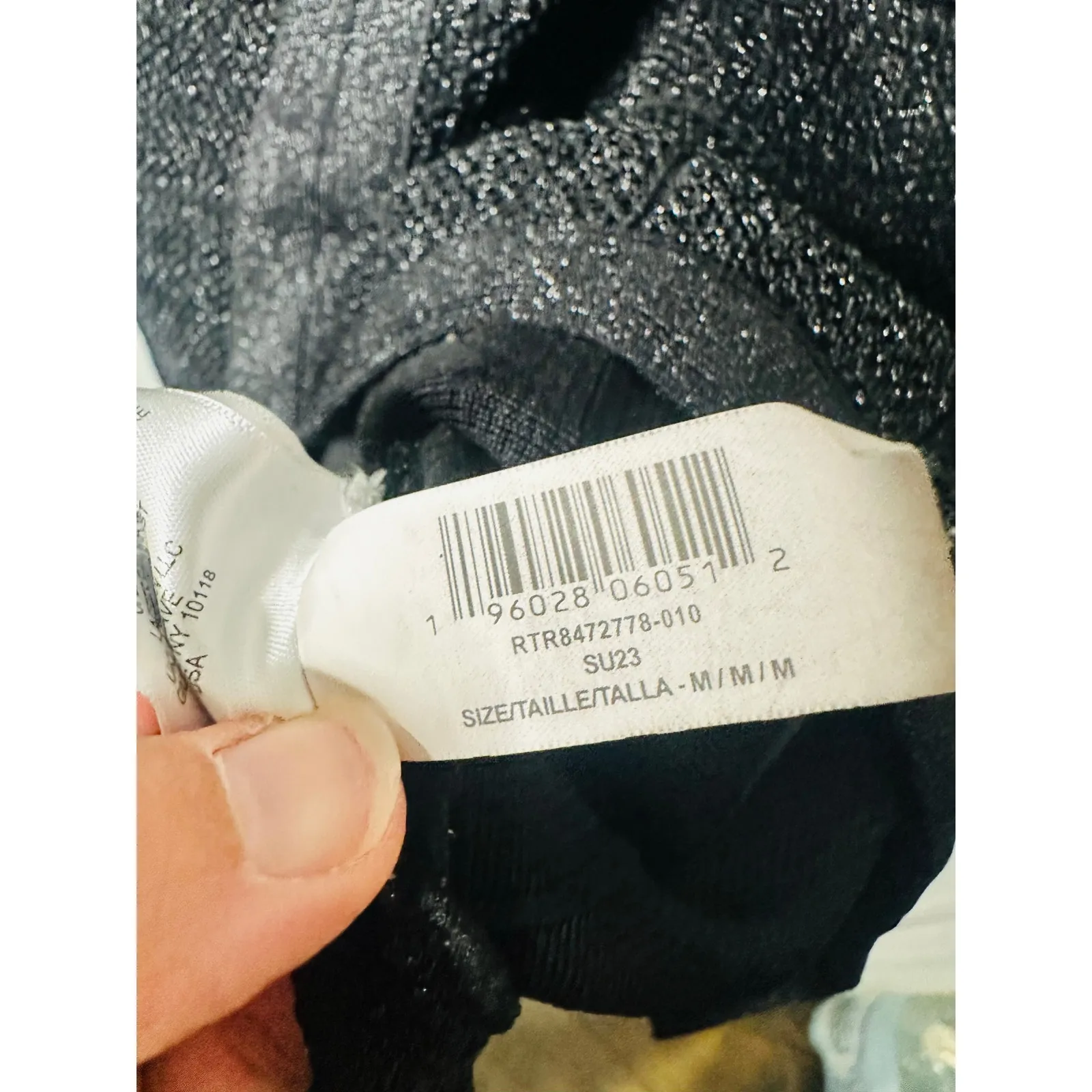 HERVÉ LÉGER Black Bandage Sweetheart Neckline Lurex Gown Dress Size Medium - Image 12