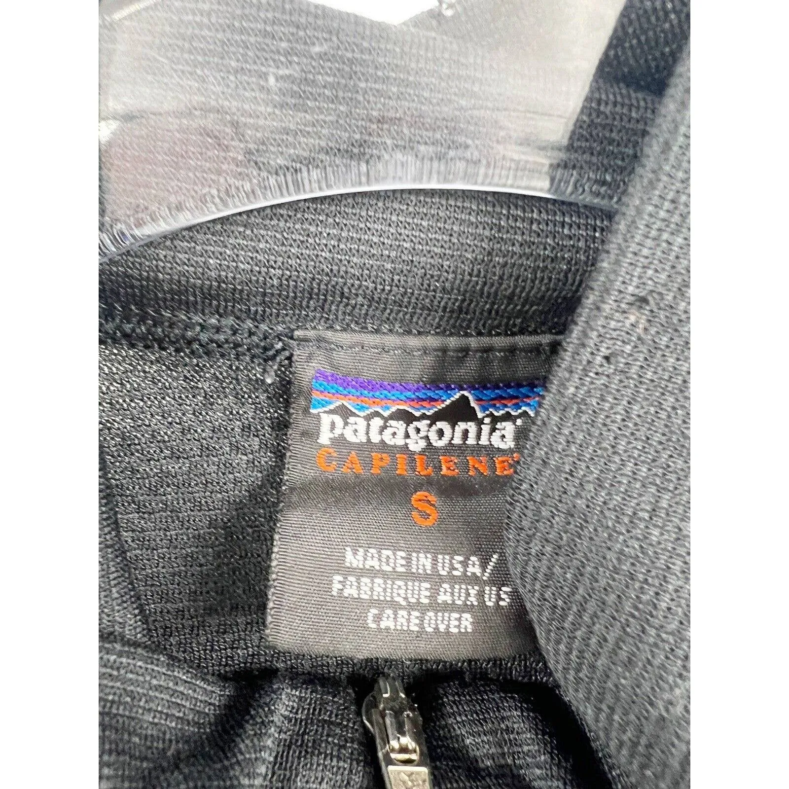 Patagonia‎ Capilene Jacket Pullover 1/4 Zip Long Sleeve Black Size S Womens - Image 2