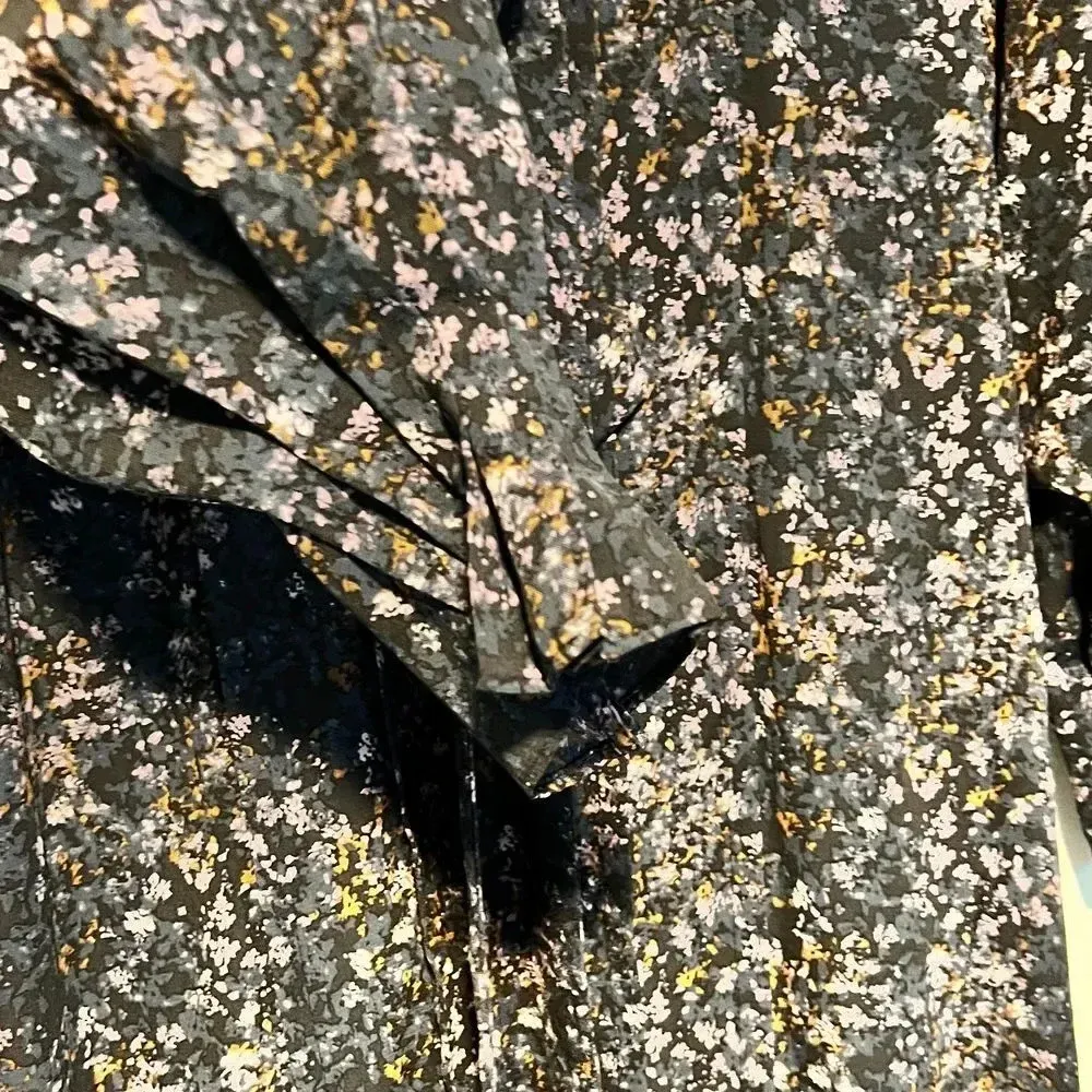 Karl  Lagerfeld Floral Print Long Sleeve Midi Dress - Image 3