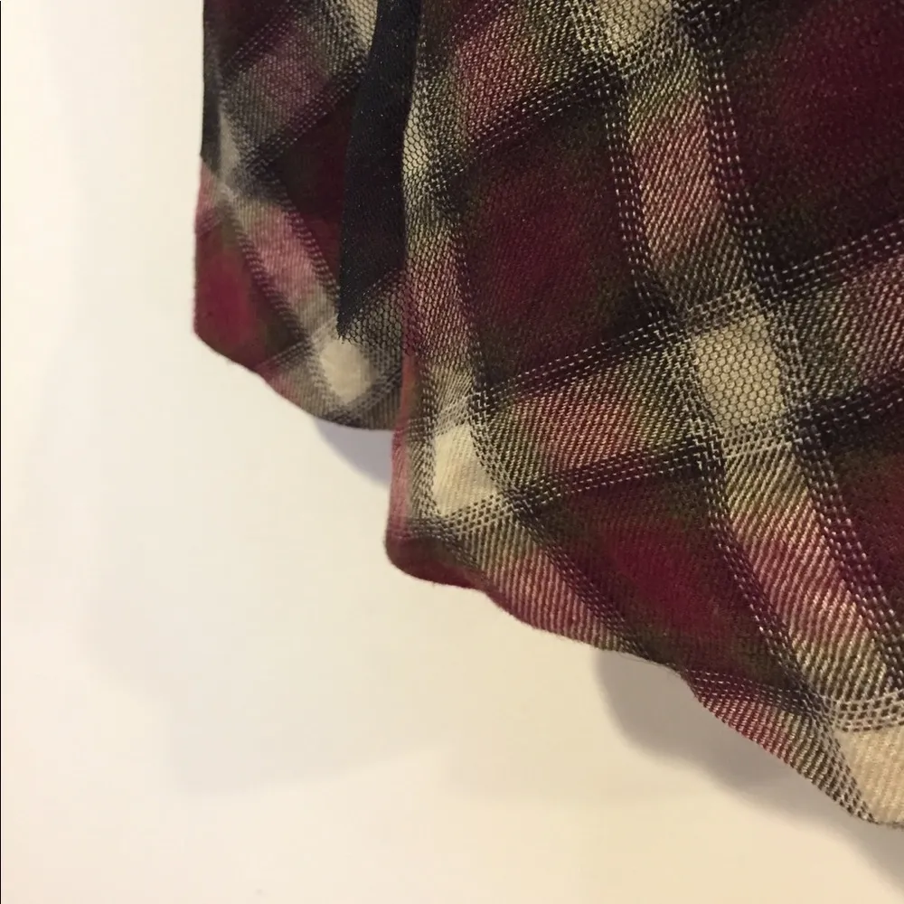 Plaid checkered flare holiday skirt - Image 2
