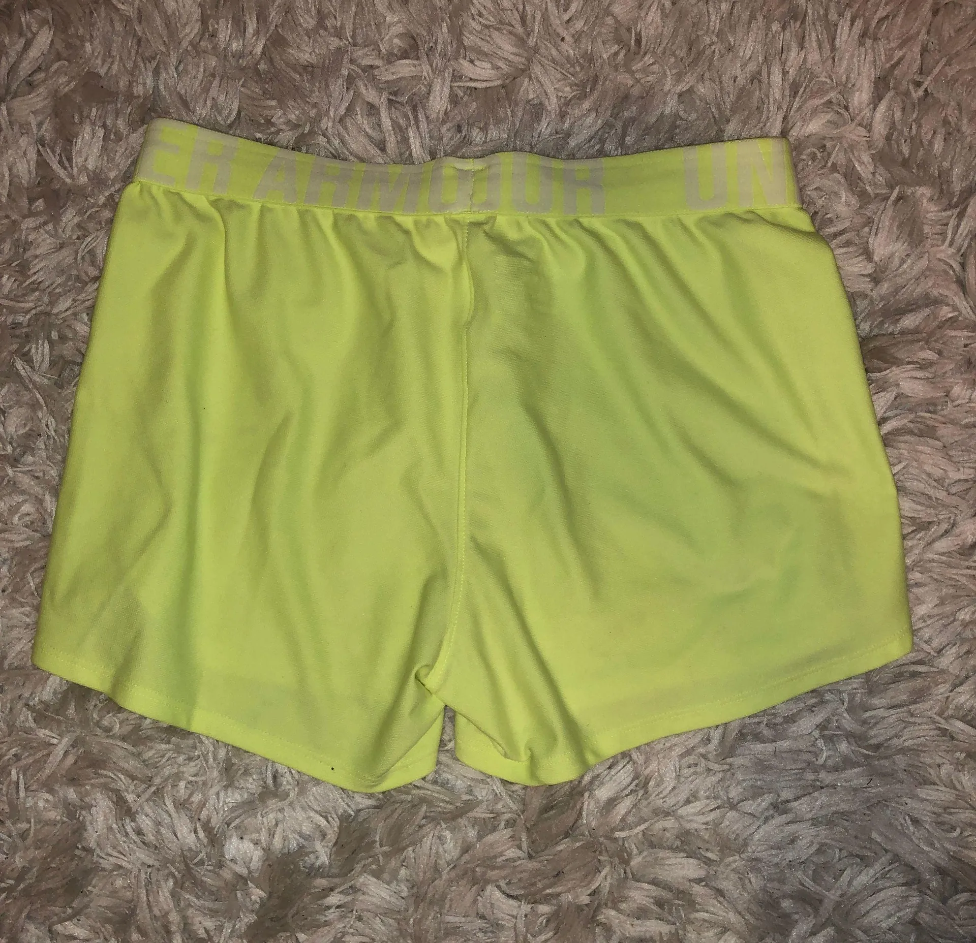 Under Armour Yellow Workout Shorts - Image 2