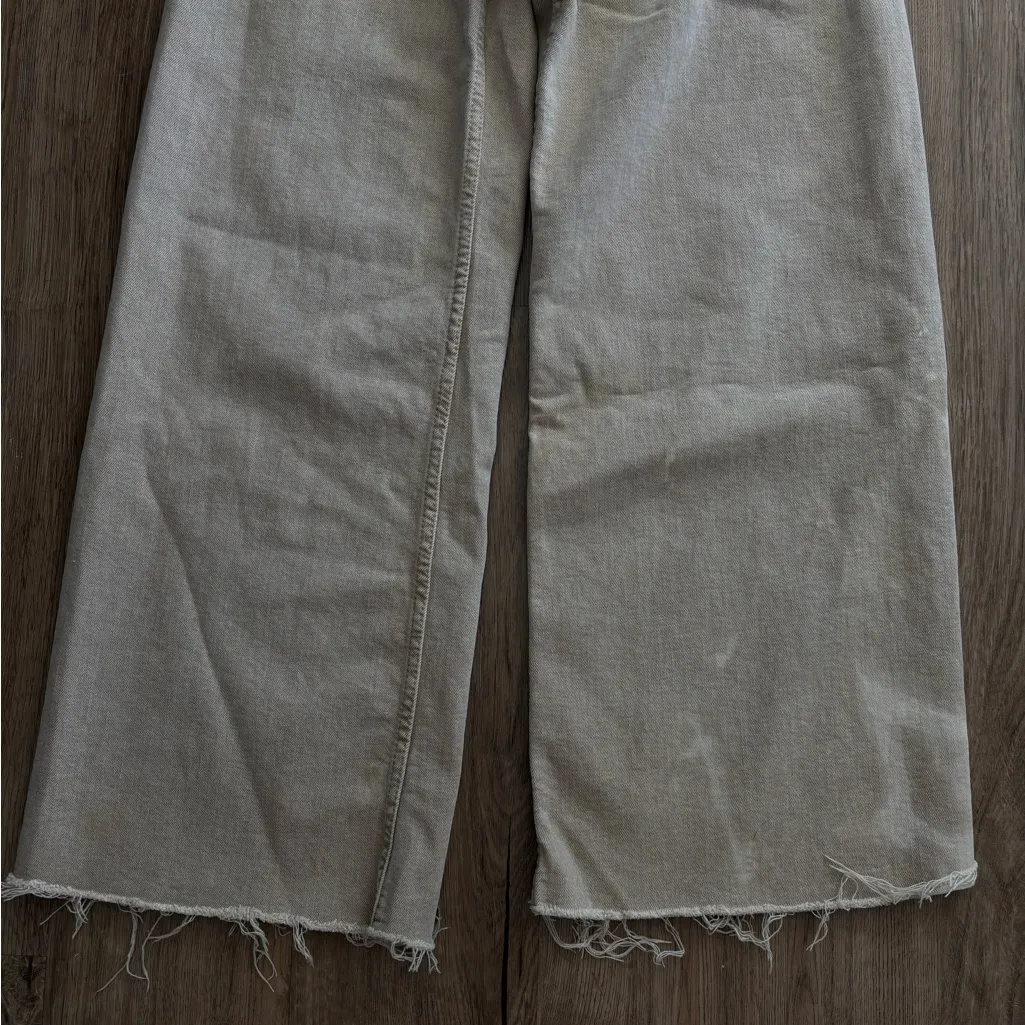 Zara Beige Straight-Leg Pants - Image 3