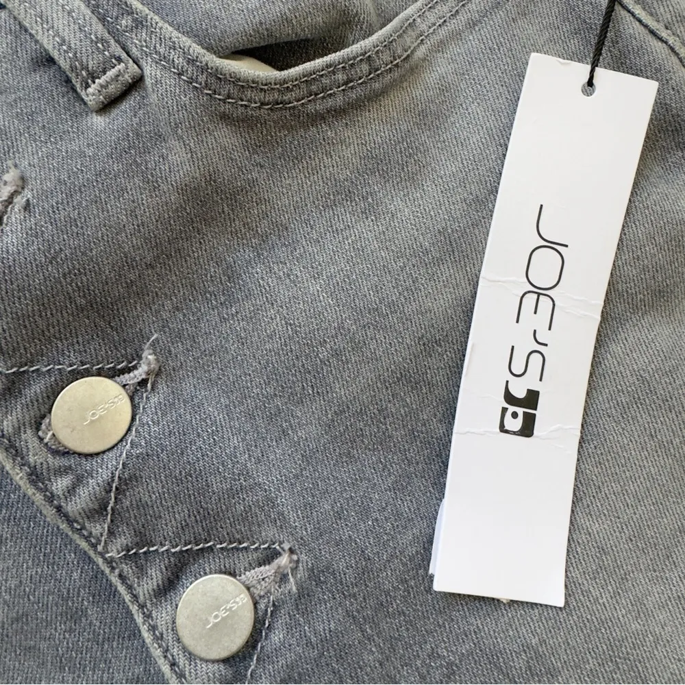 Joe’s The Luna High Rise Cigarette Crop Jeans Gray button fly skinny pockets NWT - Image 7