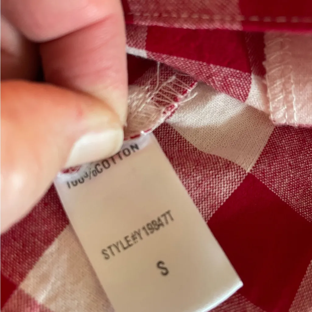 Tuckernuck Pomander Place Apple Red Gingham Scarlett Top - Image 7