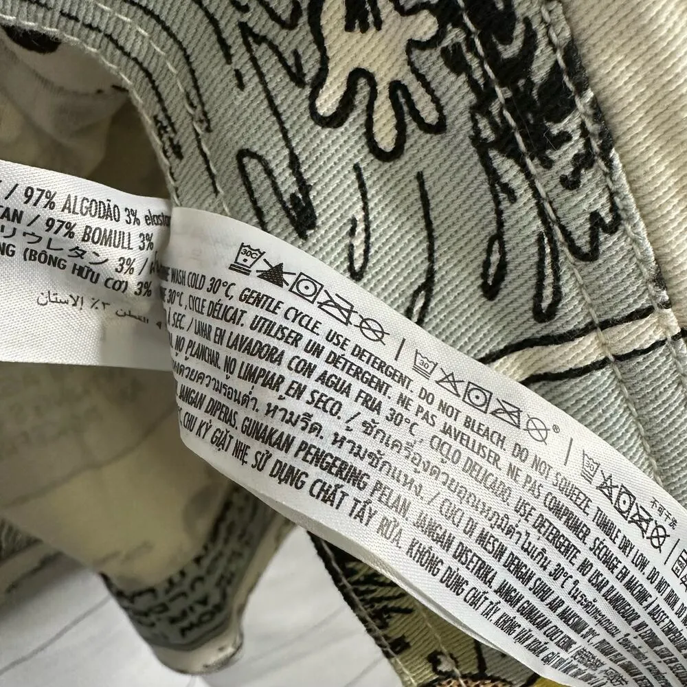 Disney Parks Vintage Mickey Comic Adult size XL Oversized Denim Jean Jacket NEW - Image 12