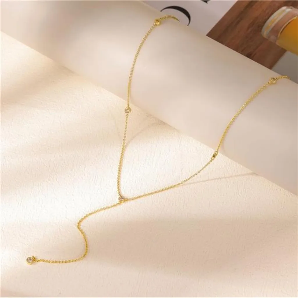 Gold Necklace for Women, Dainty Gold Long Necklaces 14k Gold Plated - Image 5