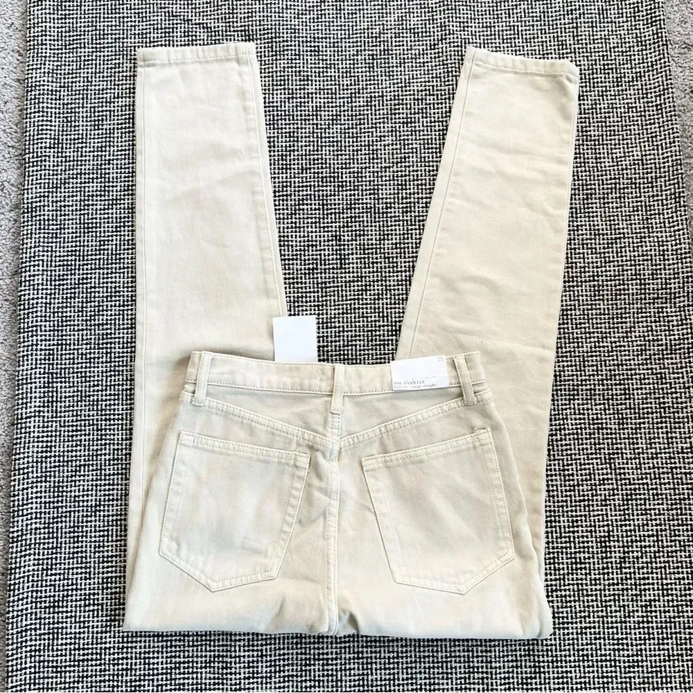 WeWoreWhat Revolve The Danielle High Rise Vintage Straight Jeans in Camp NEW - Image 8