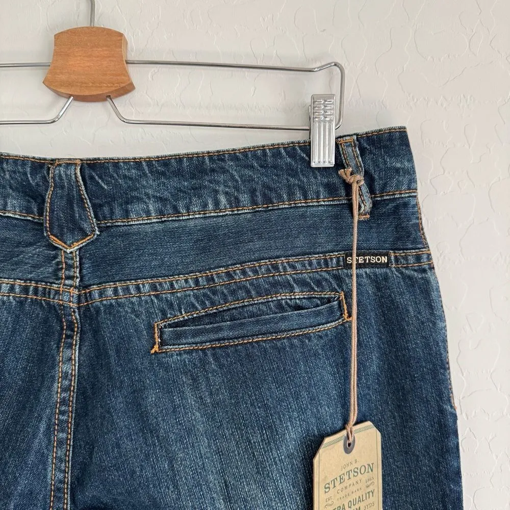 NEW STETSON 214 City Trouser Jeans Wide Leg Women's Size 14 Regular Western NWT - Image 8