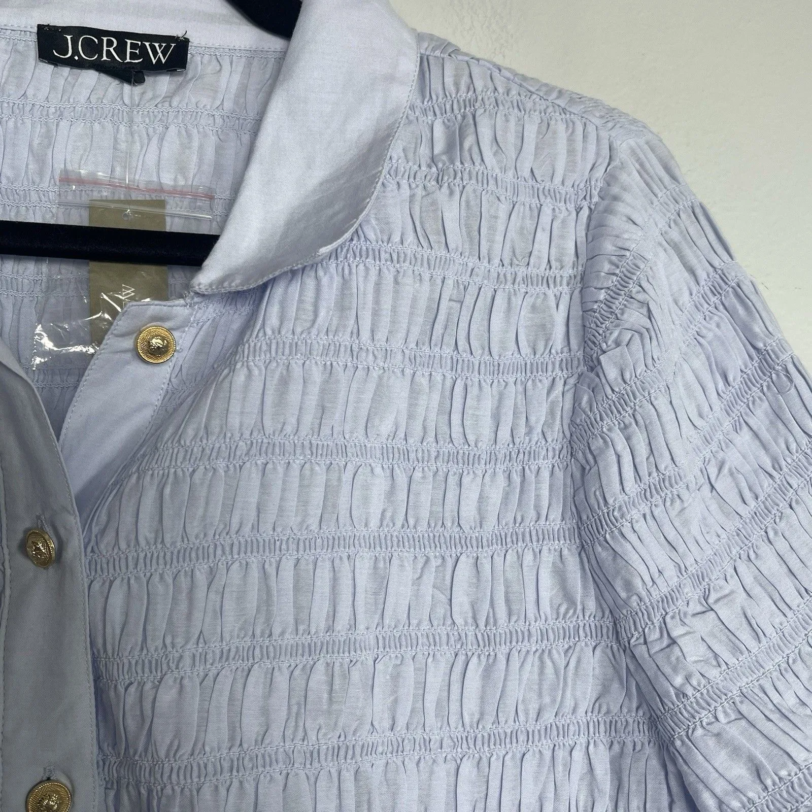 J.CREW Smocked Button - Image 3