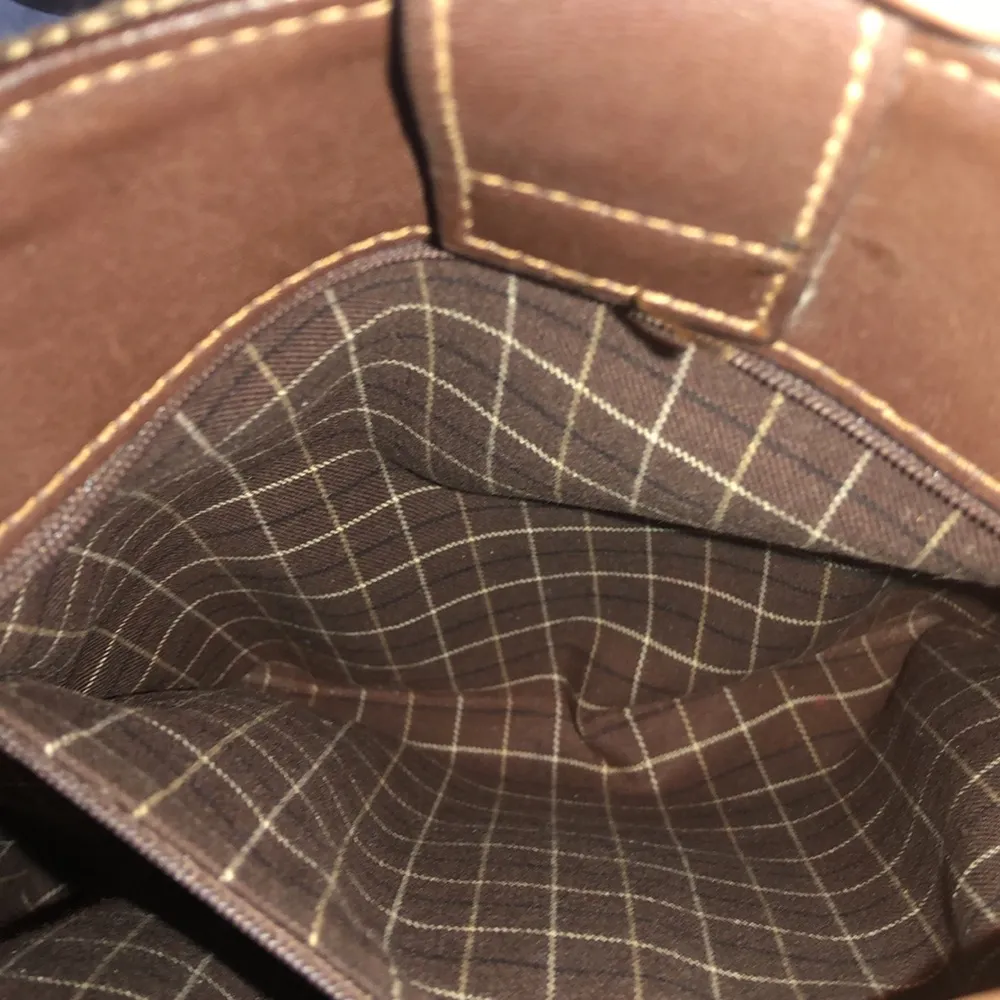 Vintage COACH Bleeker Brown Tweed Herringbone and Leather Tote Shoulder Bag 9961 - Image 14