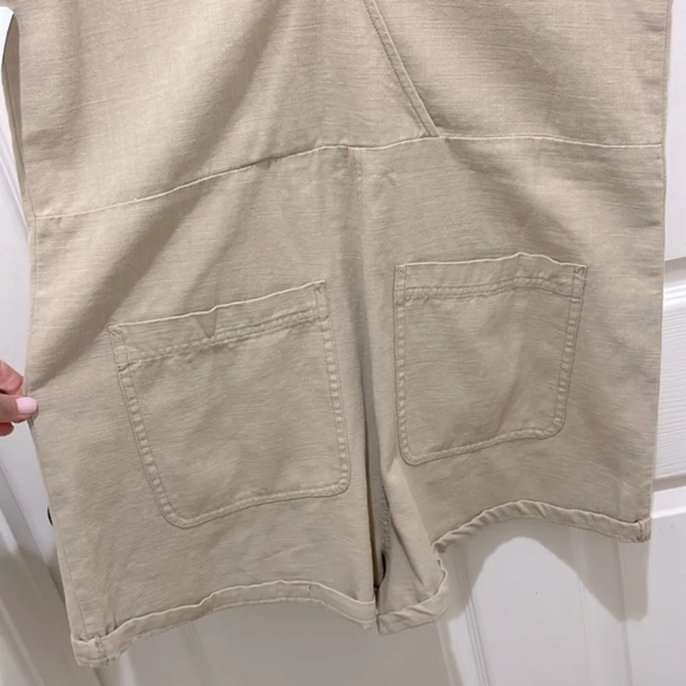 NWT- Wishlist Apparel Tan Sleeveless Button Up Romper - Image 5