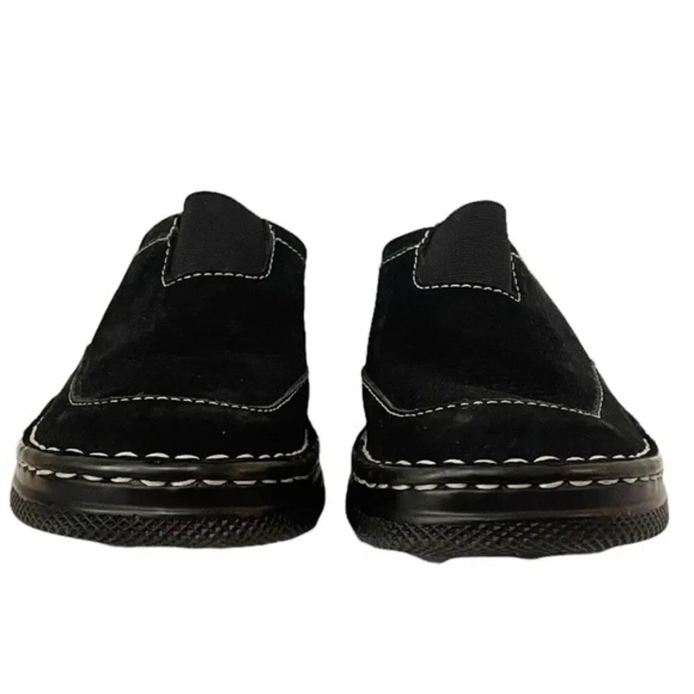 High Sierra Andie Black Suede Clog Mule With Contrast Stitching Women’s Size 7 - Image 5