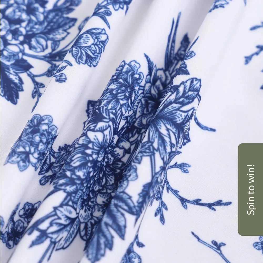 Berlook Floral High Waist Bikini Bottom ONLY 67 White Size L - Image 7