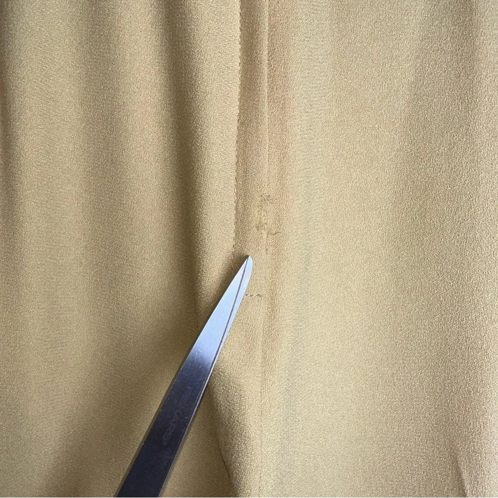 Tina Hägen High Waist Wide Leg Dress Pants 4 | Minimalist Quiet Luxury Trousers Tan - Image 5