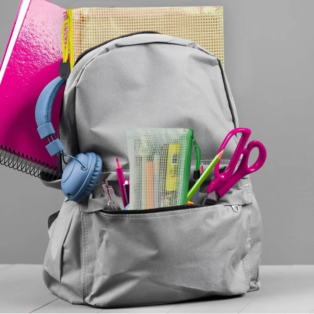 Set/3 Waterproof GREEN Document Zipper Travel Pouches, File Organizers, Clear - Image 9