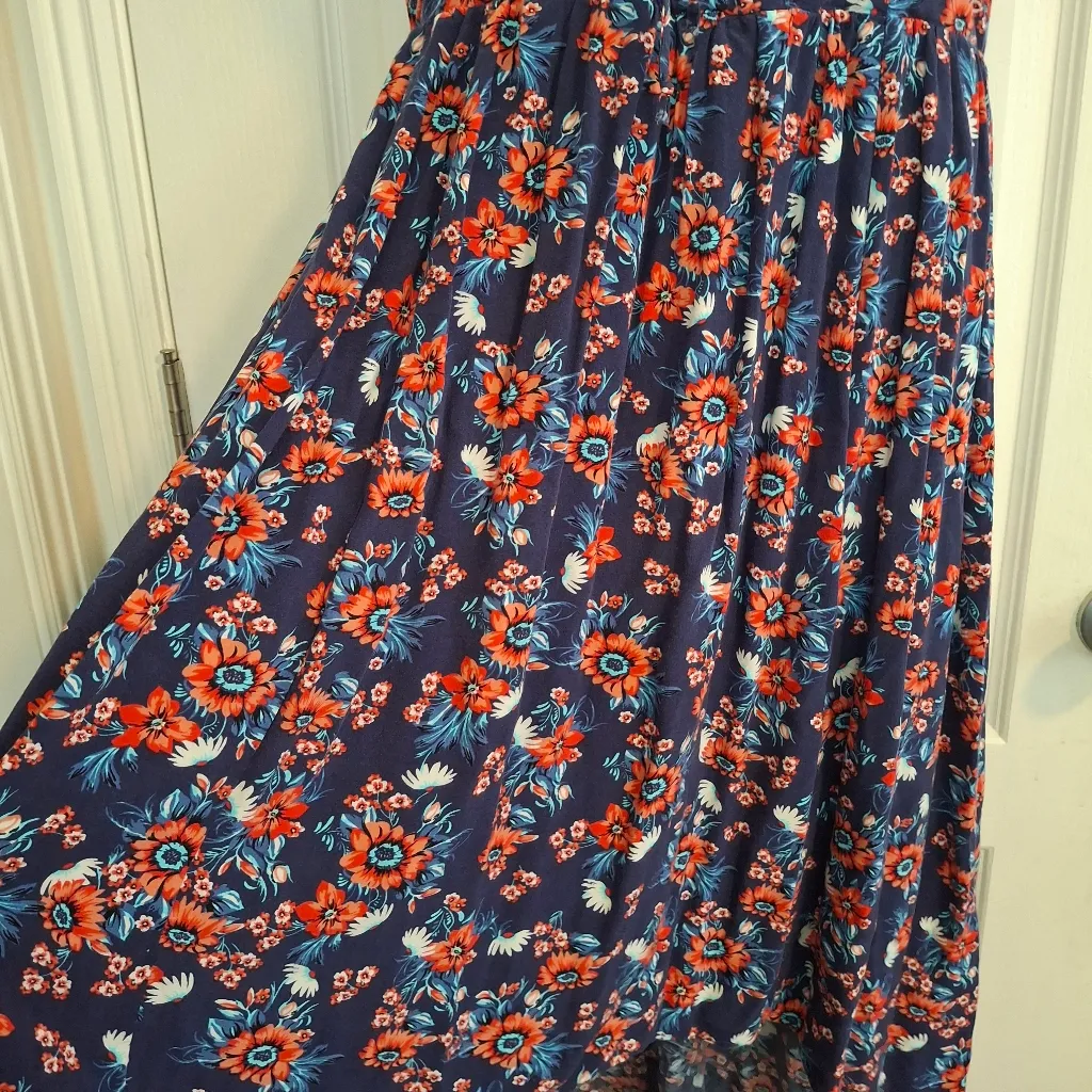 Torrid Sz 1 Floral Navy Blue Dress - Image 8