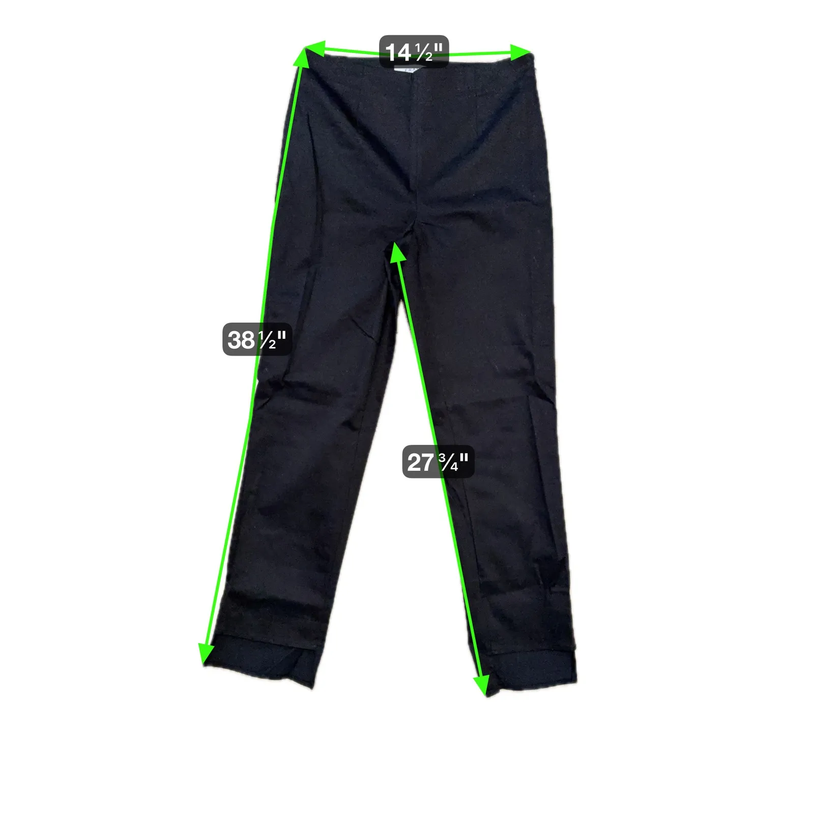 Frame Womens Minimalist Pull-On Ankle Pants 4 Black Quiet Luxury Workwear Modern - Image 9