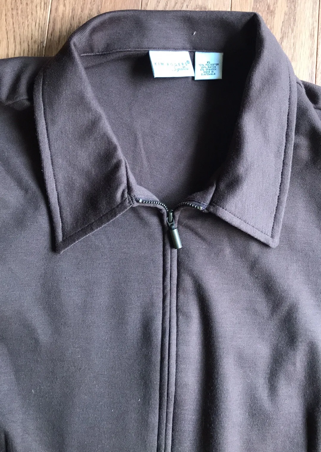 fitted zip-up collared jacket - Image 4