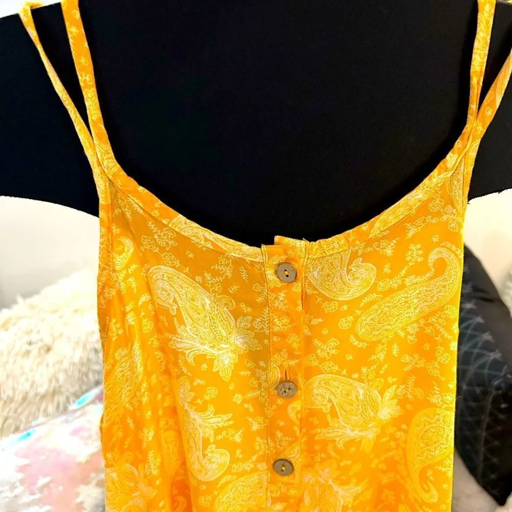 Yellow Floral Maxi Dress - Image 3