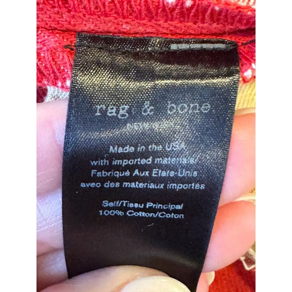 Rag & Bone Jeans Women 26 Bull Red High Rise Tapered Leg‎ Ash Jean Streetwear - Image 13