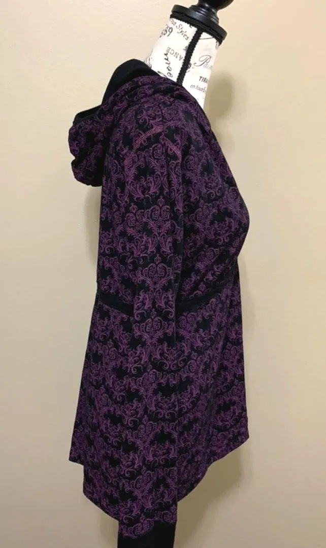 Hard Rock Hotel Purple & Black Long Sleeve Hoodie - Image 2