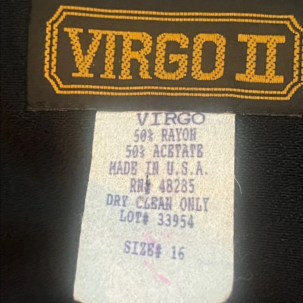 Vintage 80s Virgo II Asymmetric Leopard Collar Cropped Jacket Fall 12 Black - Image 10