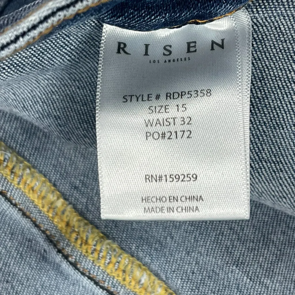 Risen Sedona Patch Pocket Flare Jeans in Washed Dark - Image 6