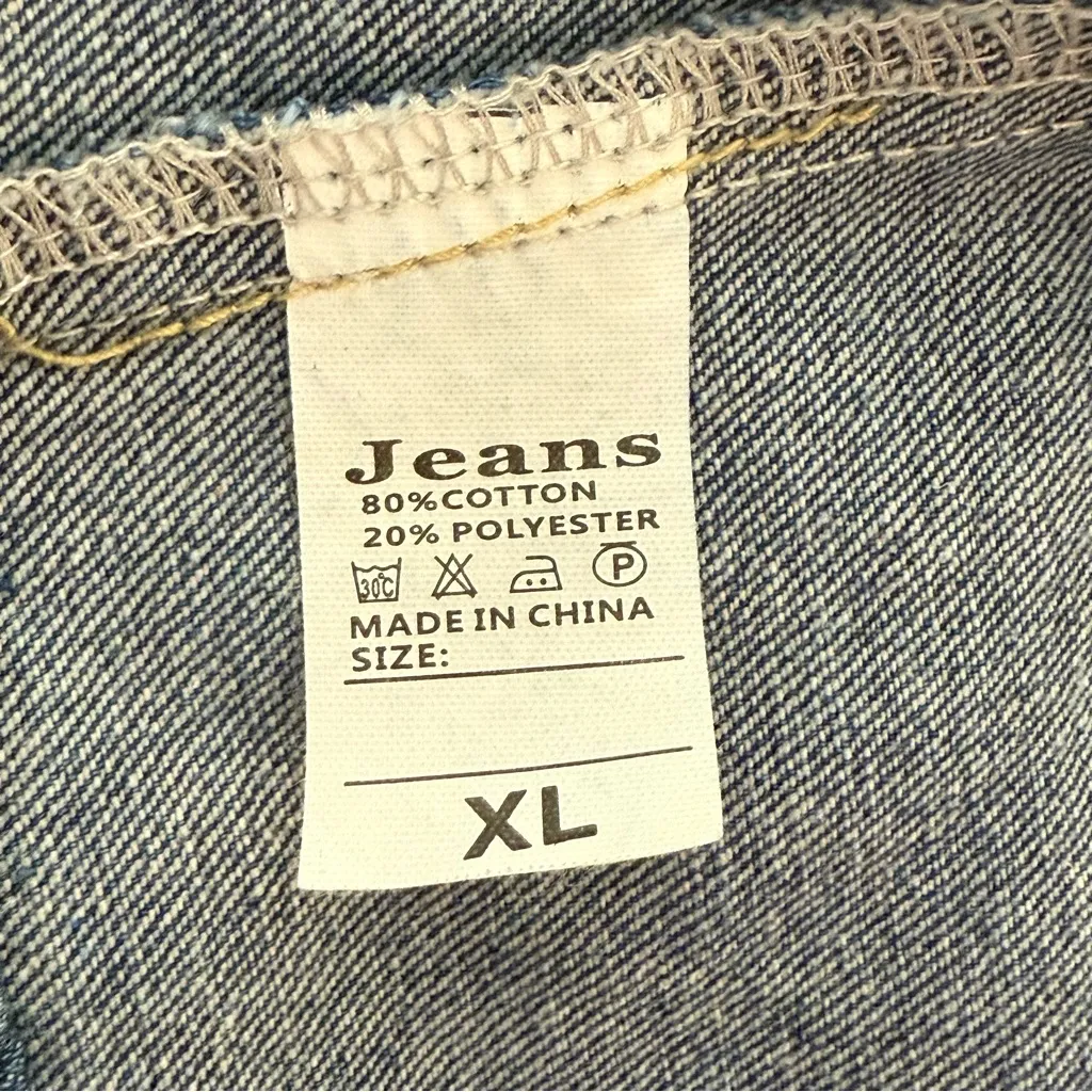 Sexy Denim Halter Top Size XL‎ EUC - Image 5