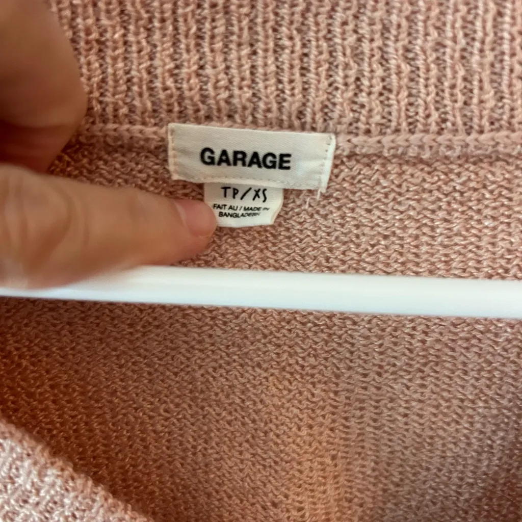 Garage Women's V-Neck Sweater - peach xs - Image 3