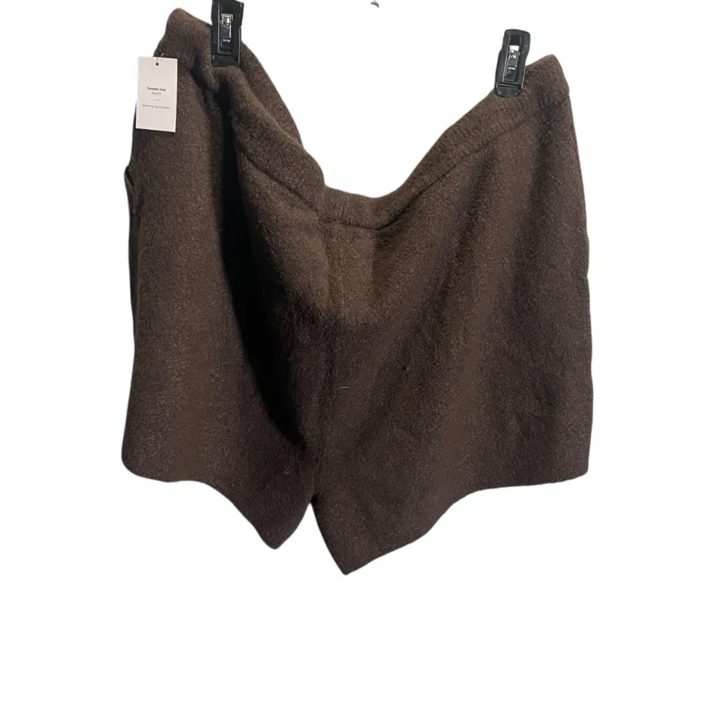 Auden Sweater Knit Brown Drawstring Shorts Women’s Casual Lightweight 2X - Image 4