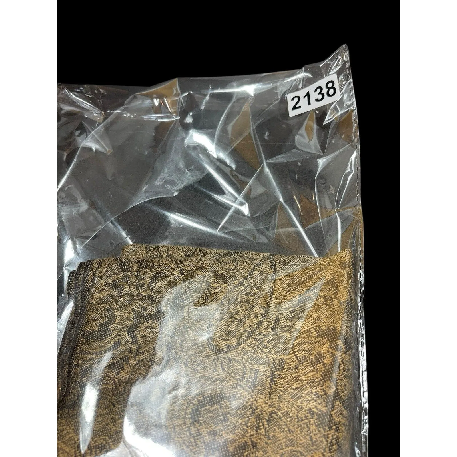 Pashmina Silk Blend Shawl Wrap Scarf Tan Black Paisley Jacquard Fringe Elegant - Image 11