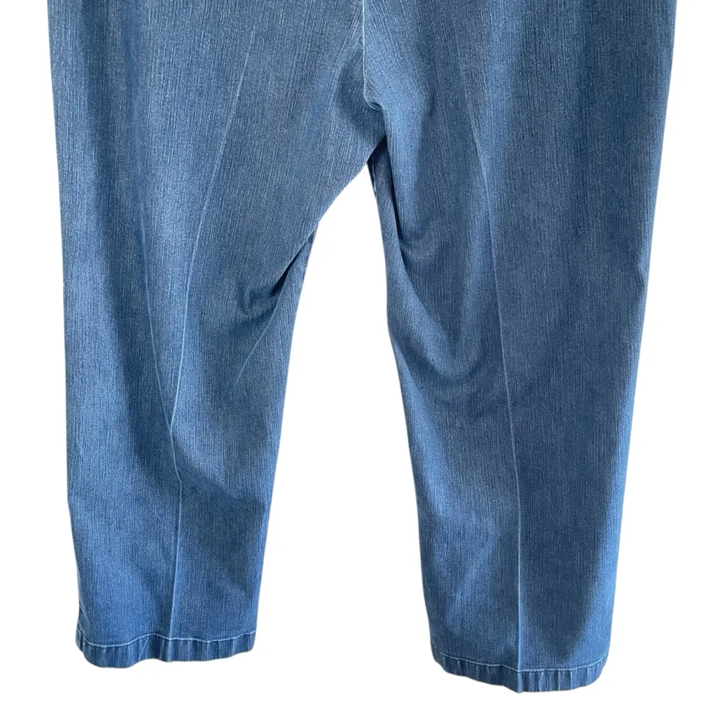 LL BEAN Women’s 90’s Classic Fit Comfort Waist Straight Leg Jeans, 14 Petite Blue Size 14P - Image 6