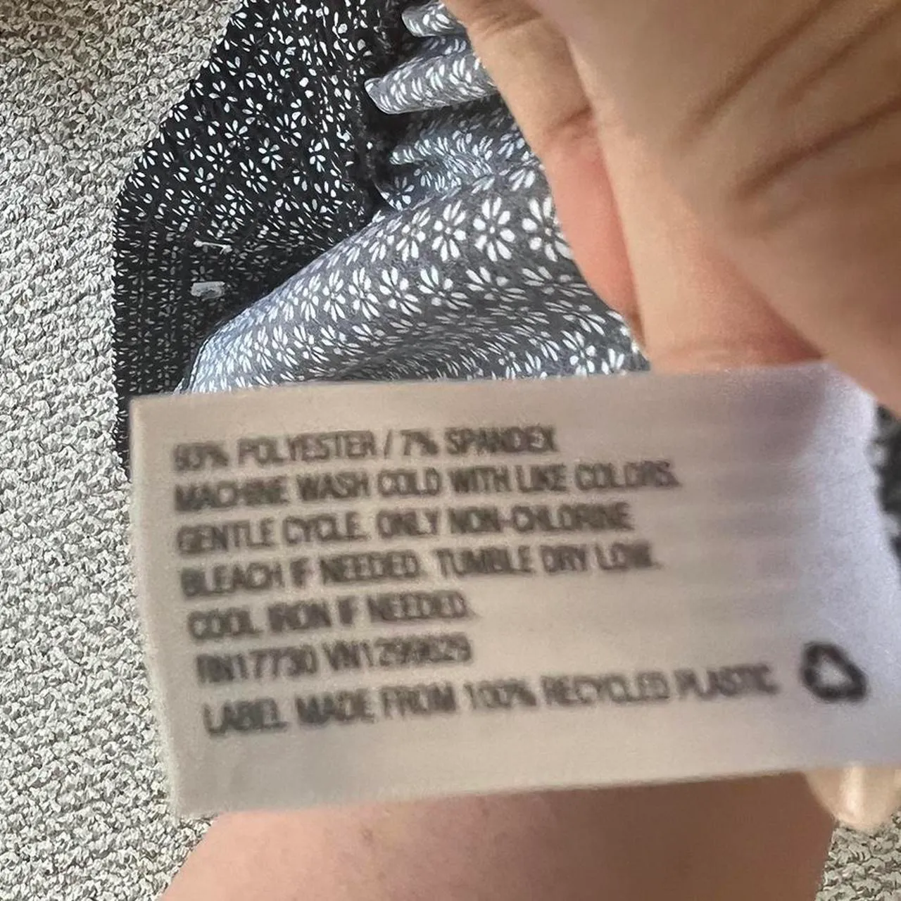 Black White Printed Floral Geo - Image 4