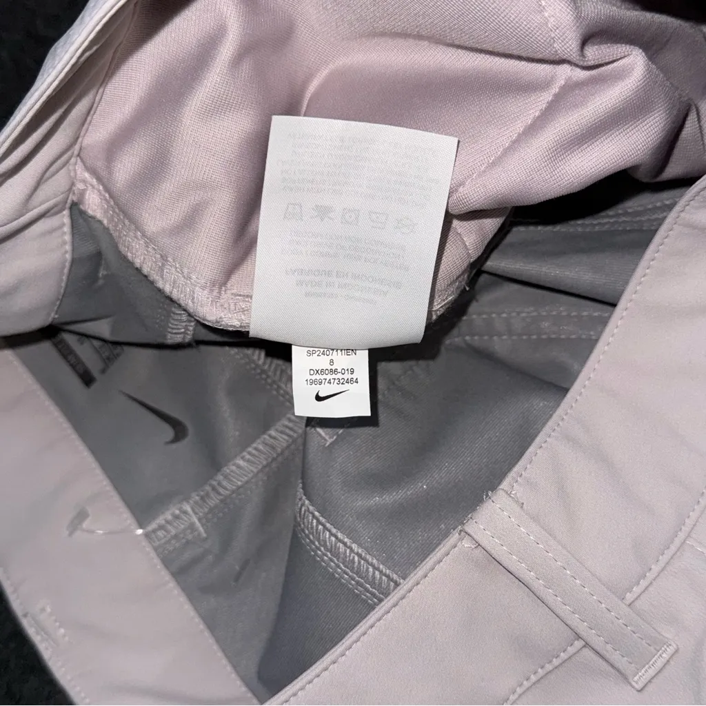 NWOT Nike Tour Repel Slim Fit Golf Pants Womens 8 Gray Purple Stretch DX6086-019 - Image 9